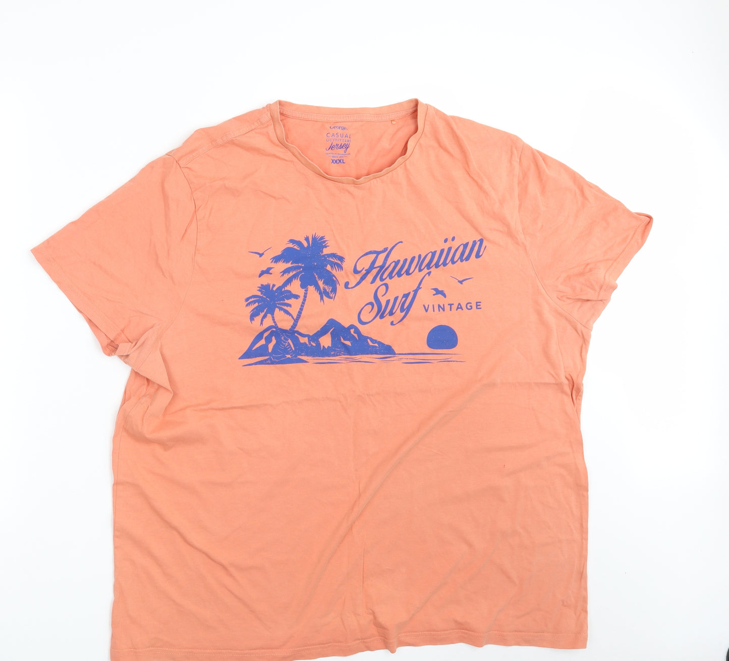 George Mens Orange    T-Shirt Size 3XL