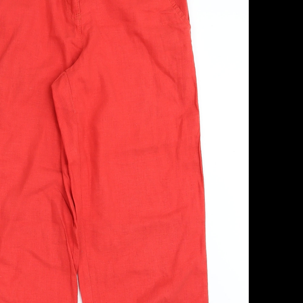 NEXT Womens Orange   Bloomer Trousers Size 12 L30 in