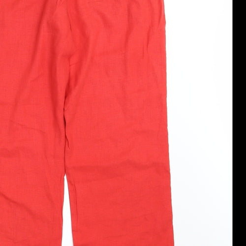 NEXT Womens Orange   Bloomer Trousers Size 12 L30 in