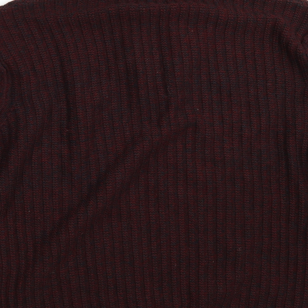 George Mens Purple  Knit Pullover Jumper Size 2XL