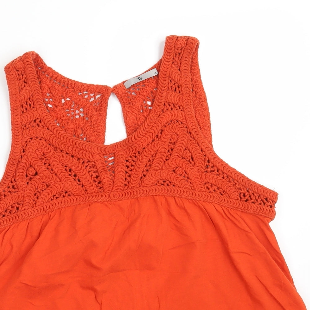 TU Womens Brown   Basic Tank Size 12