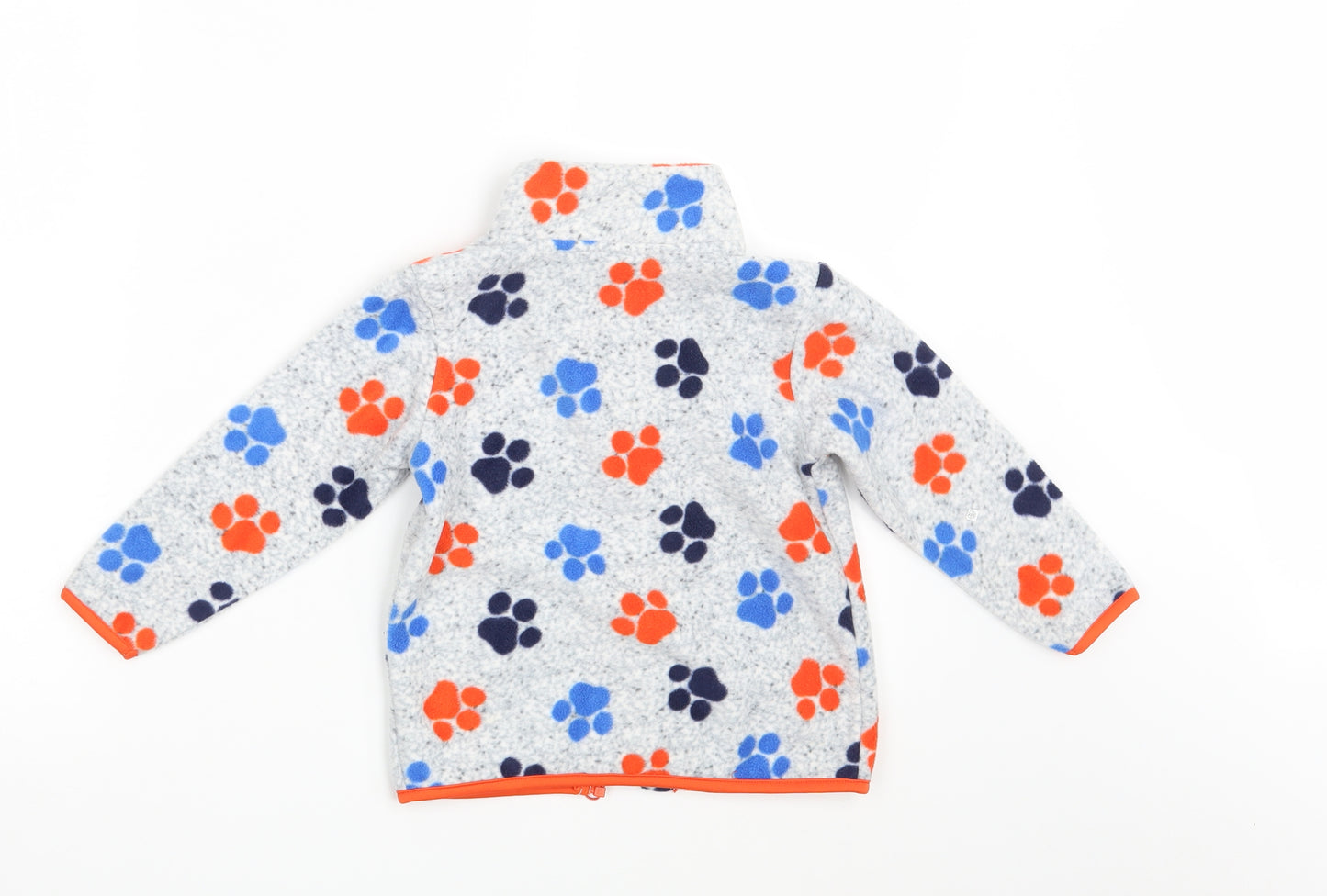 F&F Girls Grey Animal Print  Full Zip Jumper Size 3-4 Years  - Paw Patrol