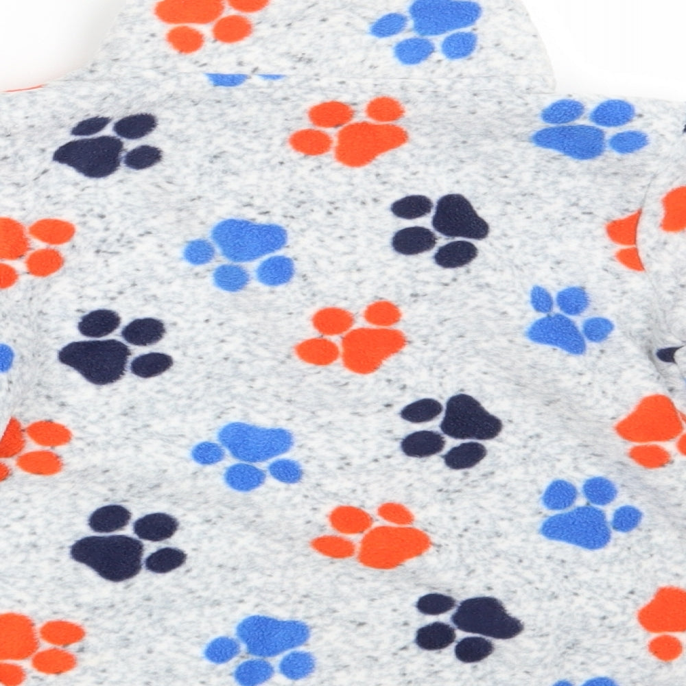F&F Girls Grey Animal Print  Full Zip Jumper Size 3-4 Years  - Paw Patrol