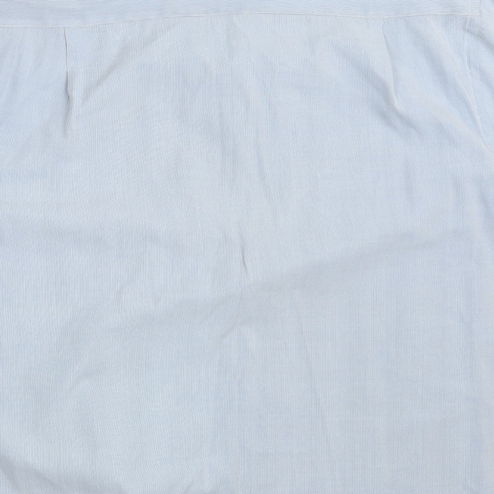 Tom Hanson Mens Blue Striped   Button-Up Size M