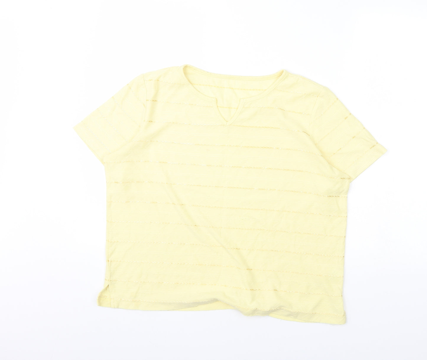 BM Womens Yellow   Basic Blouse Size M