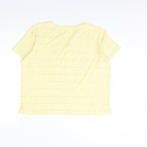 BM Womens Yellow   Basic Blouse Size M
