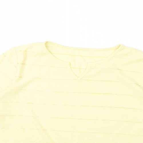 BM Womens Yellow   Basic Blouse Size M