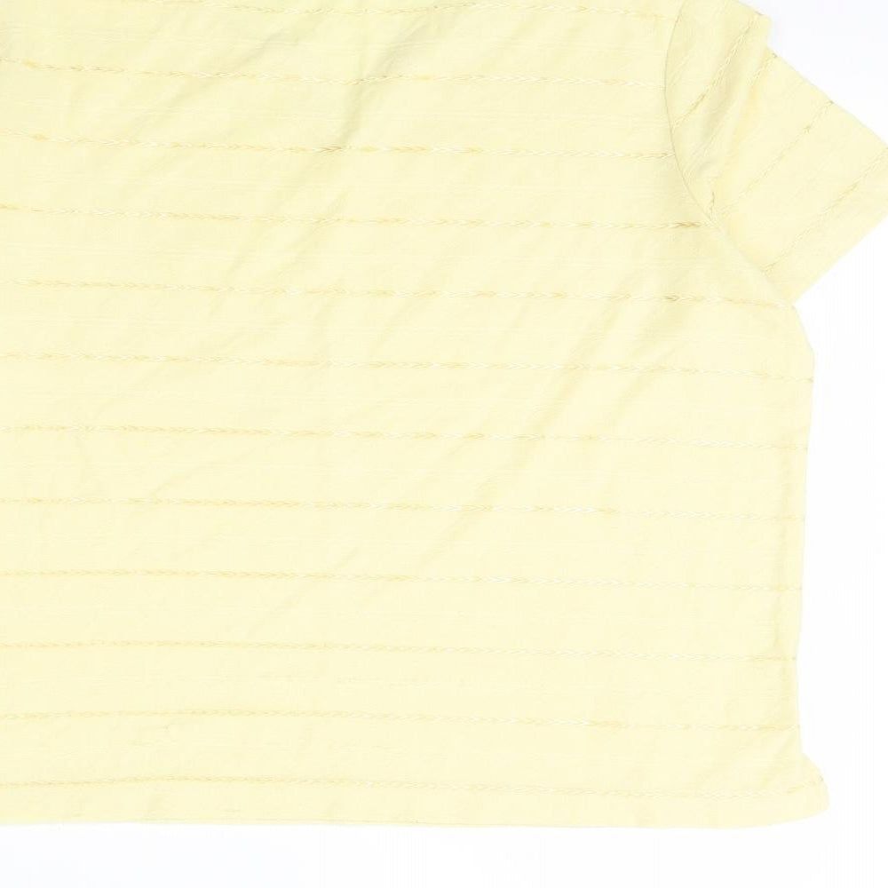 BM Womens Yellow   Basic Blouse Size M