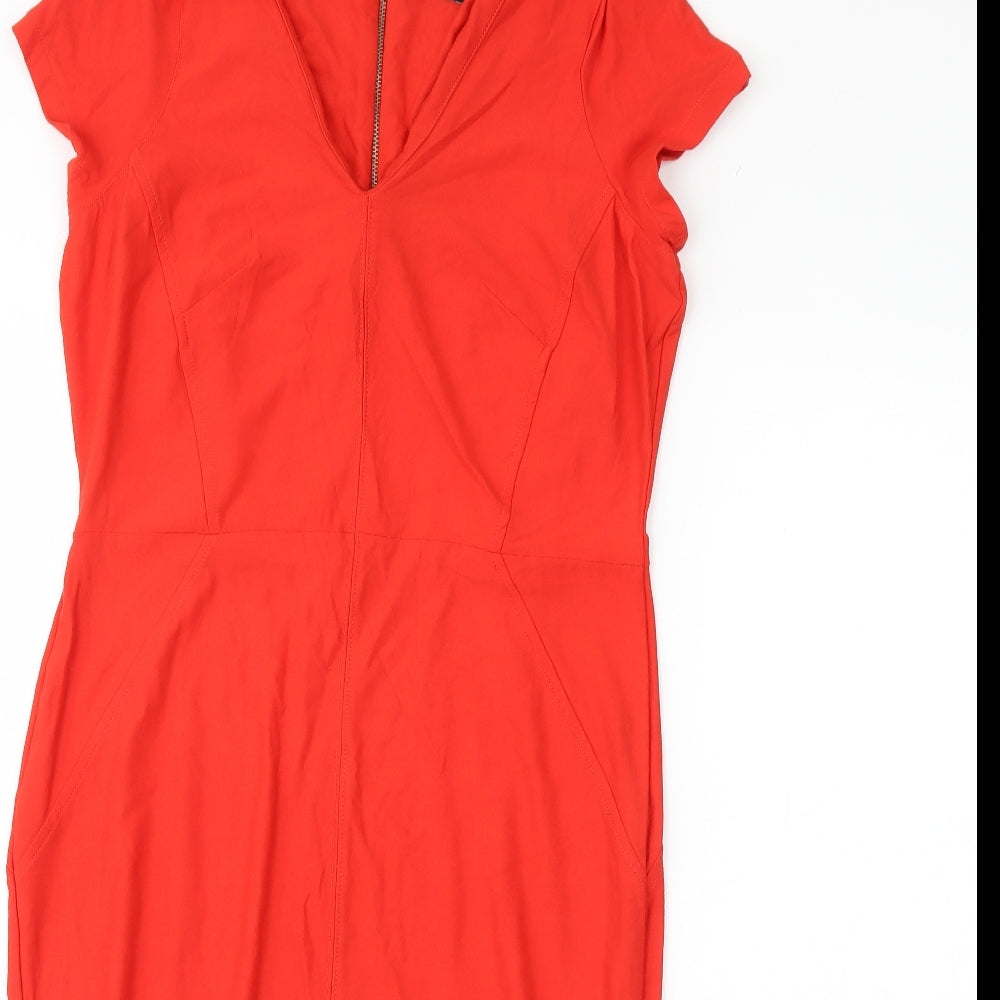 F&F Womens Red   Pencil Dress  Size 14