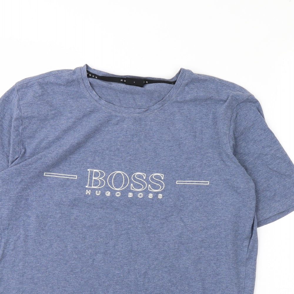 HUGO BOSS Mens Blue    T-Shirt Size M