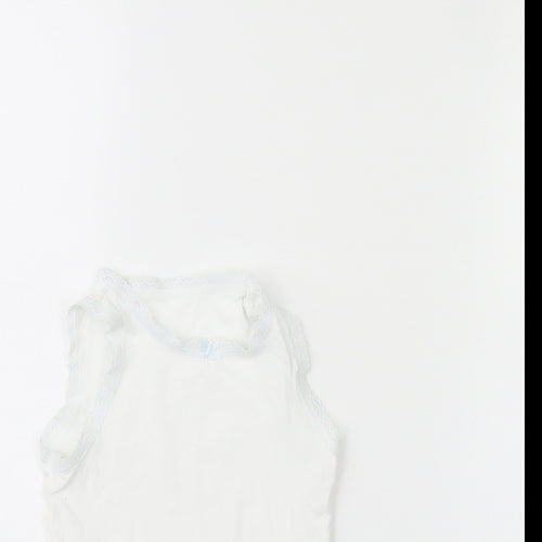 NEXT Girls White   Basic Tank Size 3 Years  - Vest