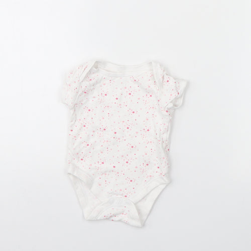 Primark Baby White Spotted  Babygrow One-Piece Size 3-6 Months