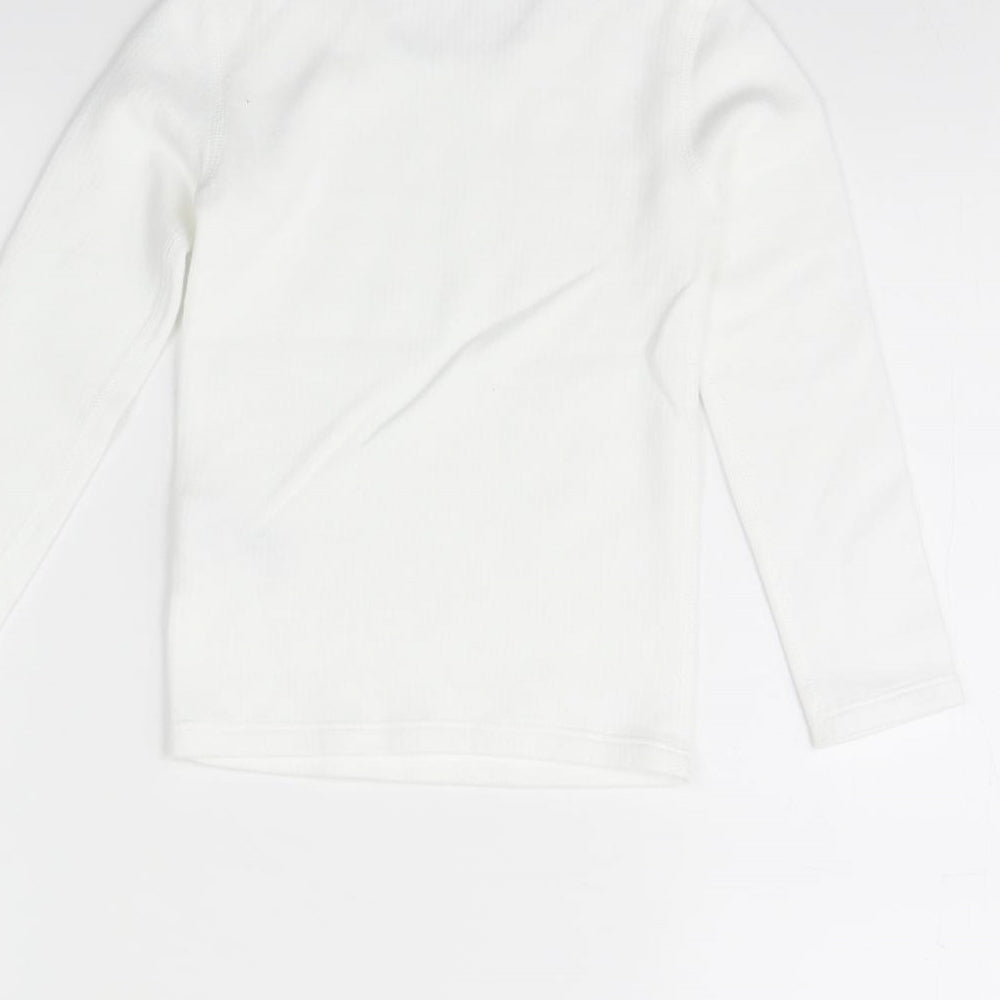 m&s Girls White   Basic T-Shirt Size 3 Years