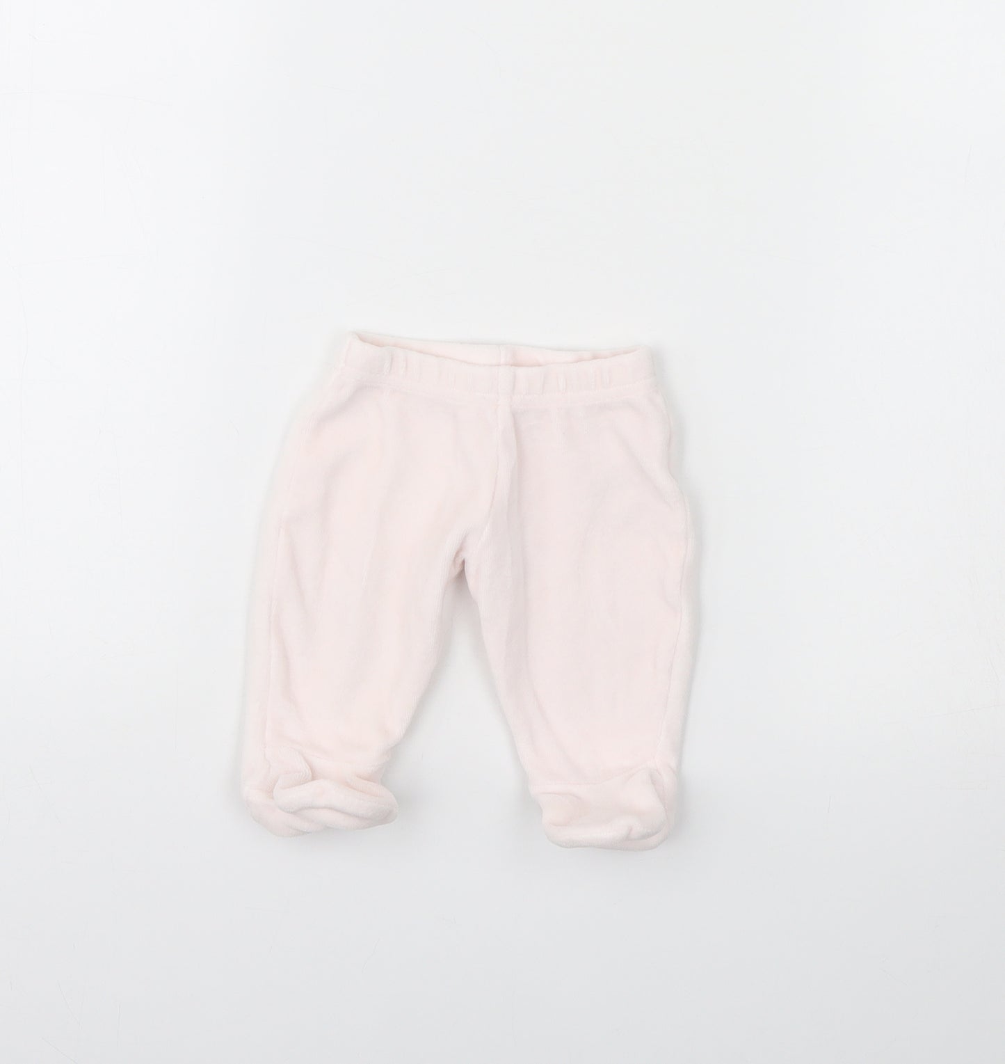 M&S Girls Pink   Jogger Trousers Size 0-3 Months