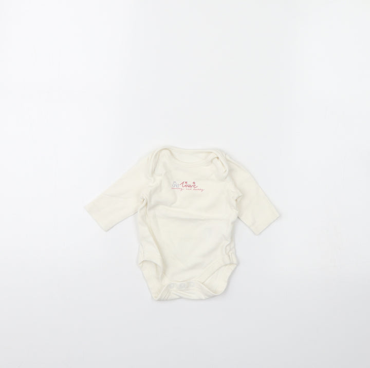 Mothercare Baby Ivory Babygrow One-Piece Size 0-3 Months