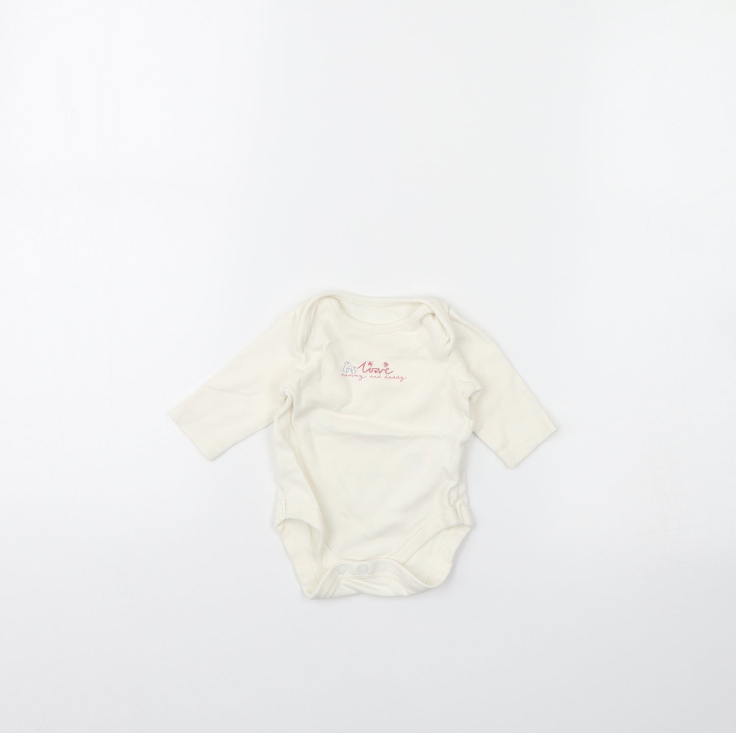 Mothercare Baby Ivory   Babygrow One-Piece Size 0-3 Months
