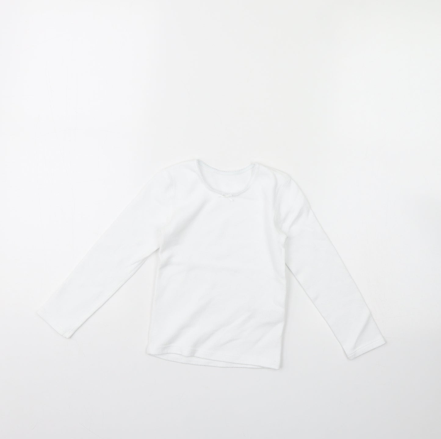 m&s Girls White   Basic T-Shirt Size 3 Years