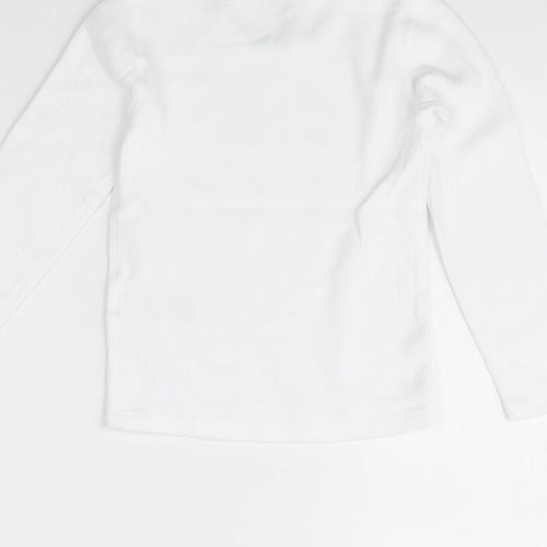 m&s Girls White   Basic T-Shirt Size 3 Years
