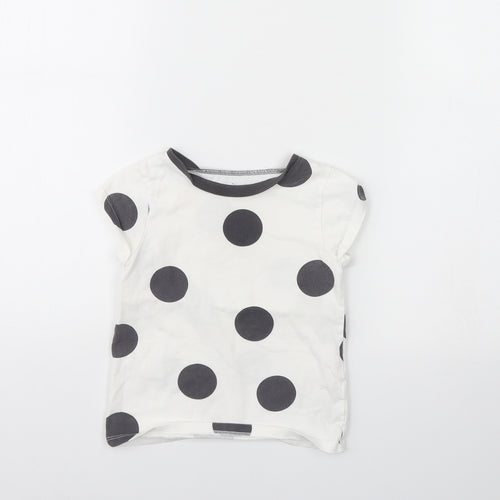 George Girls White Polka Dot  Cami Pyjama Top Size 3 Years