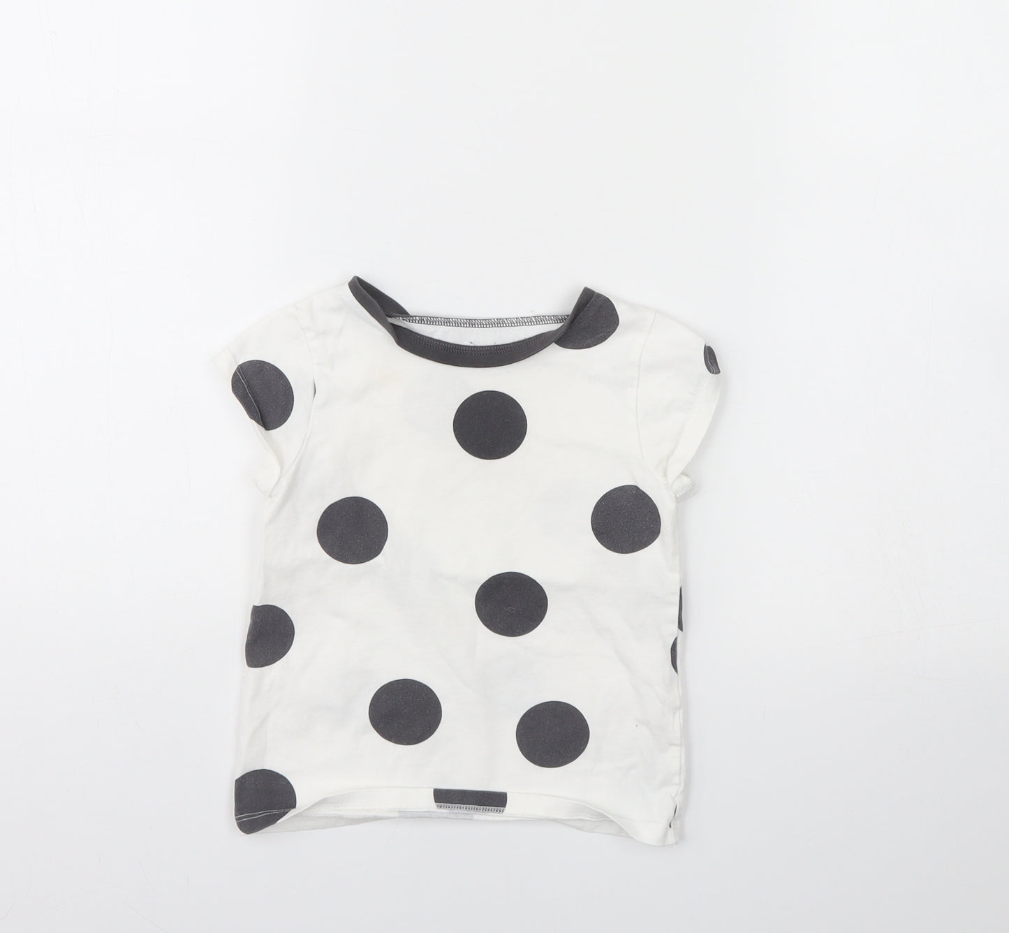 George Girls White Polka Dot  Cami Pyjama Top Size 3 Years