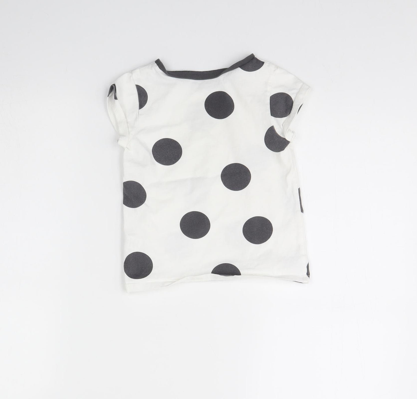 George Girls White Polka Dot  Cami Pyjama Top Size 3 Years
