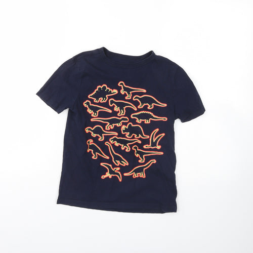 Gap Boys Blue   Basic T-Shirt Size M  - Dinosaur