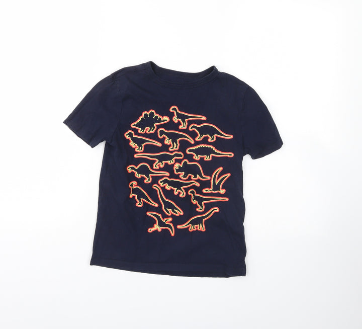 Gap Boys Blue   Basic T-Shirt Size M  - Dinosaur