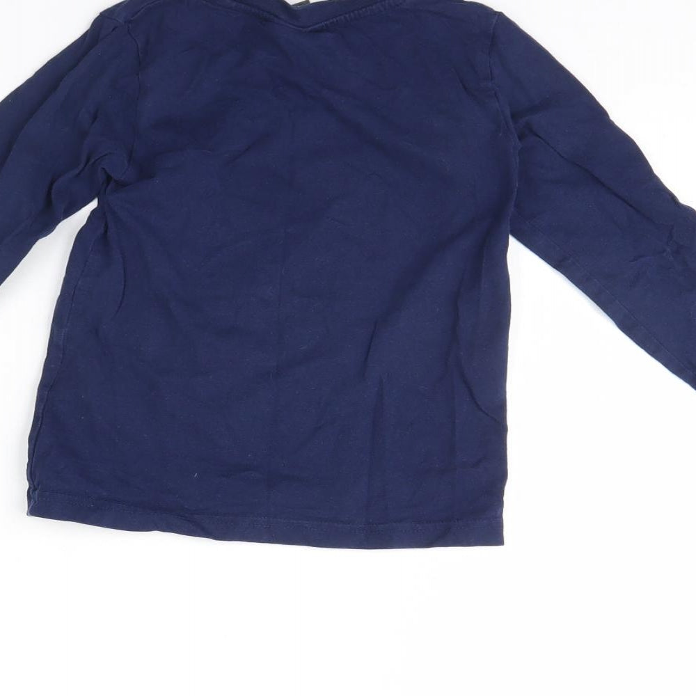 Primark Boys Blue Solid   Pyjama Top Size 3 Years  - Cars