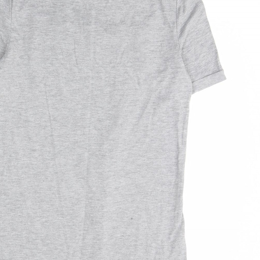 Dorothy Perkins Womens Grey   Basic T-Shirt Size 12  - LOVE