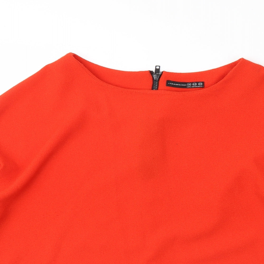 Atmosphere Womens Red   Basic Blouse Size 14