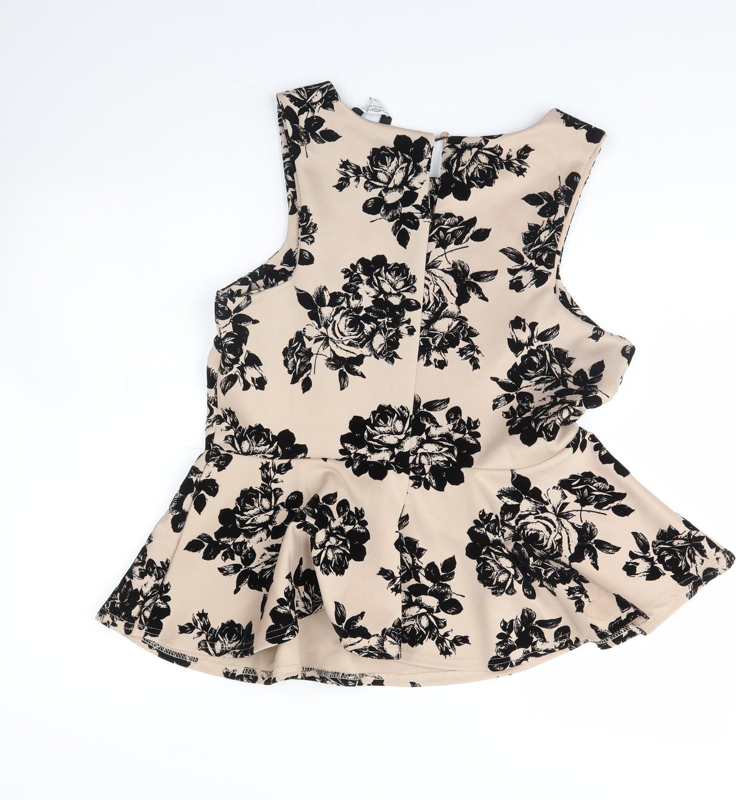 New Look Womens Beige Floral  Basic Blouse Size 16