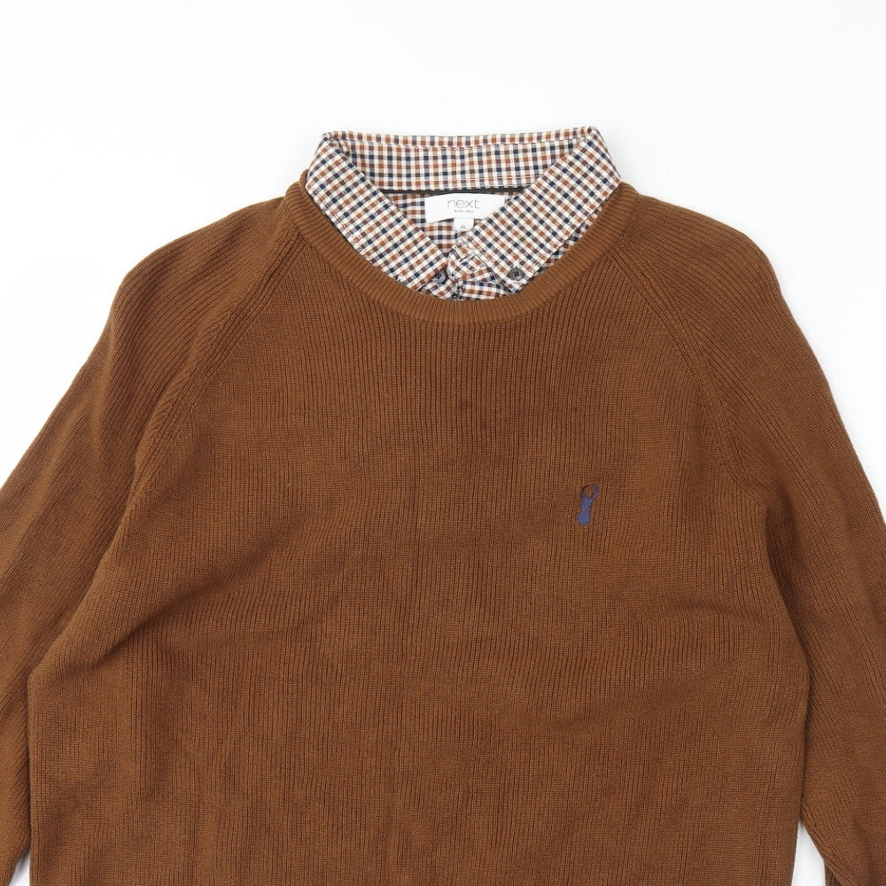 NEXT Mens Brown   Pullover Jumper Size XL
