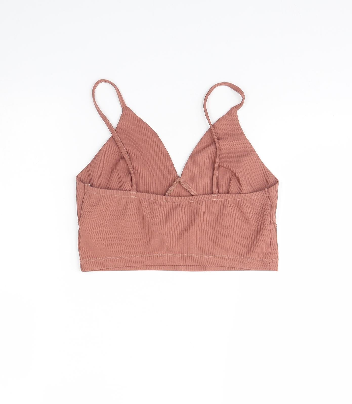 Primark Womens Brown   Cropped Tank Size S