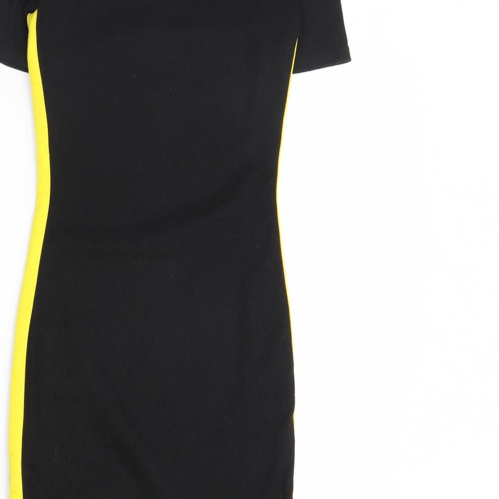 H&M Womens Black   Bodycon  Size 10