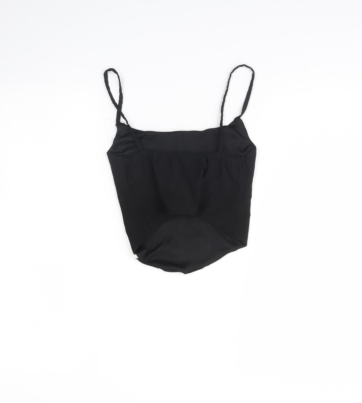 Primark Womens Black   Cropped Tank Size 8