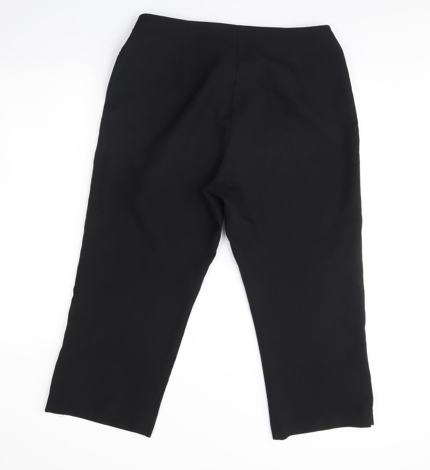 NL Collection Womens Black   Cropped Trousers Size 16 L24 in