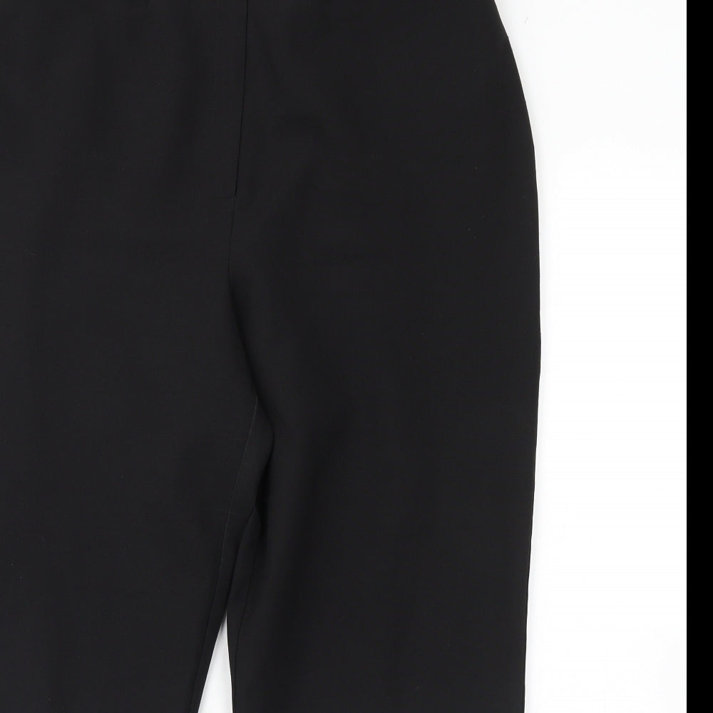 NL Collection Womens Black   Cropped Trousers Size 16 L24 in