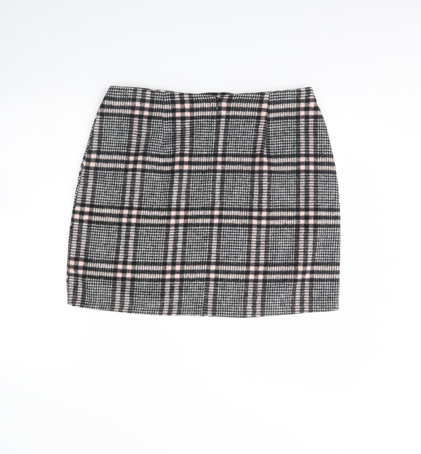 Peacocks Womens Black Check  Mini Skirt Size 14