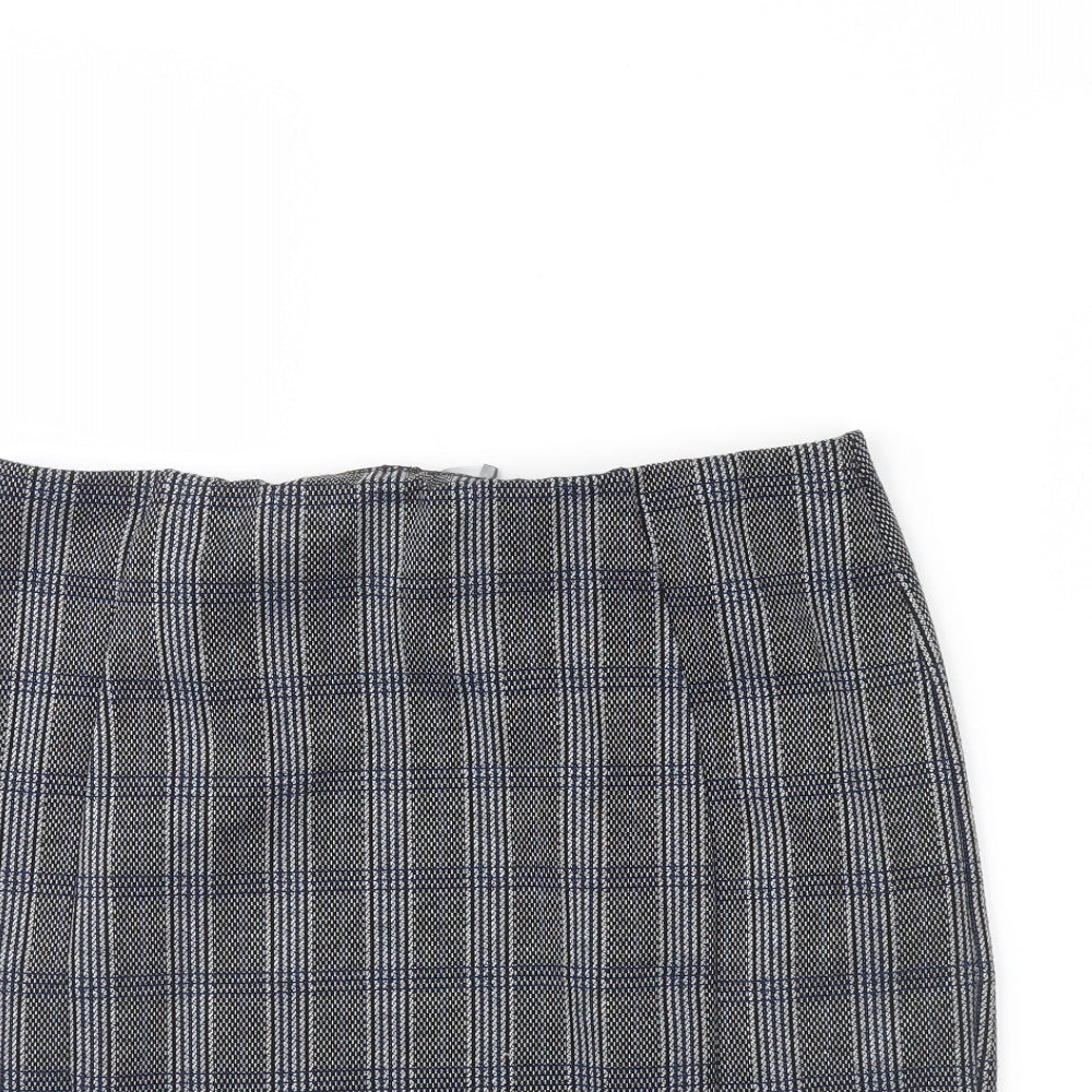 Papaya Womens Black Plaid  Mini Skirt Size 14