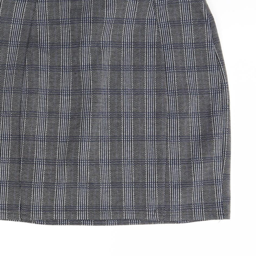 Papaya Womens Black Plaid  Mini Skirt Size 14