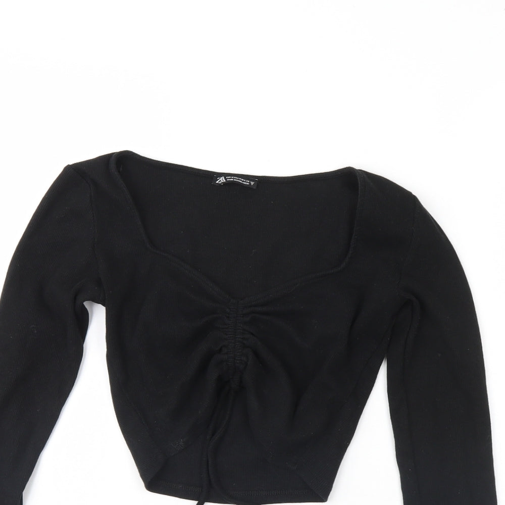 Zara Womens Black   Basic Blouse Size M