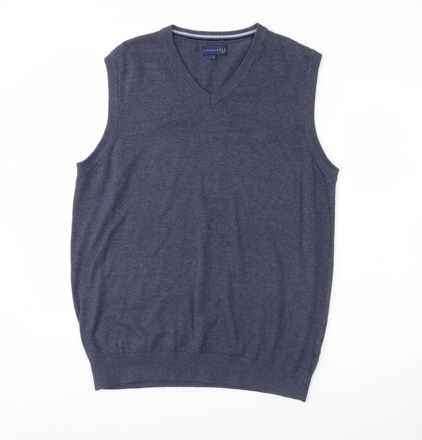 Lincoln Mens Blue   Pullover Jumper Size L