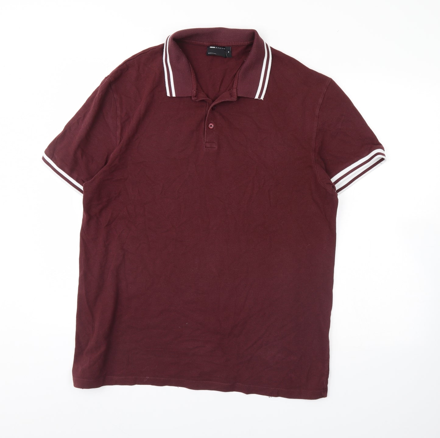 ASOS Mens Red    Polo Size XL