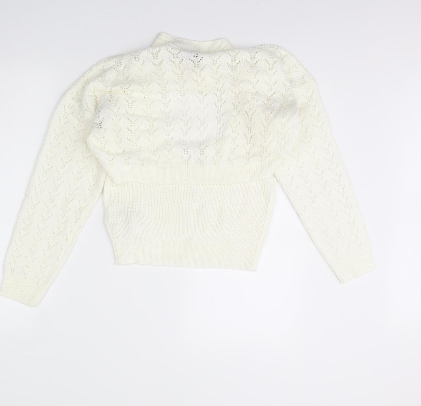Missguided Womens Ivory   Pullover Jumper Size 10