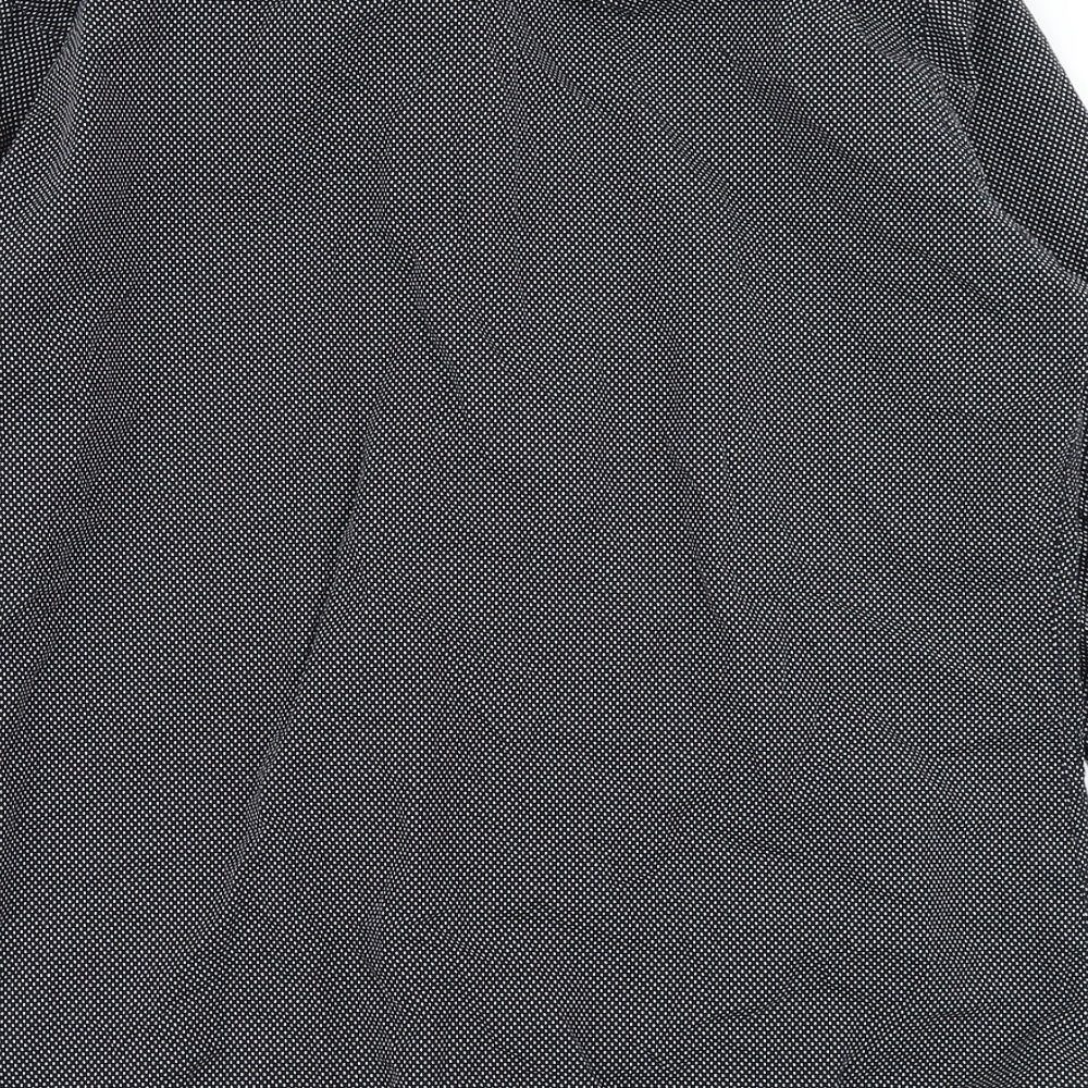NEXT Mens Black Polka Dot   Button-Up Size L