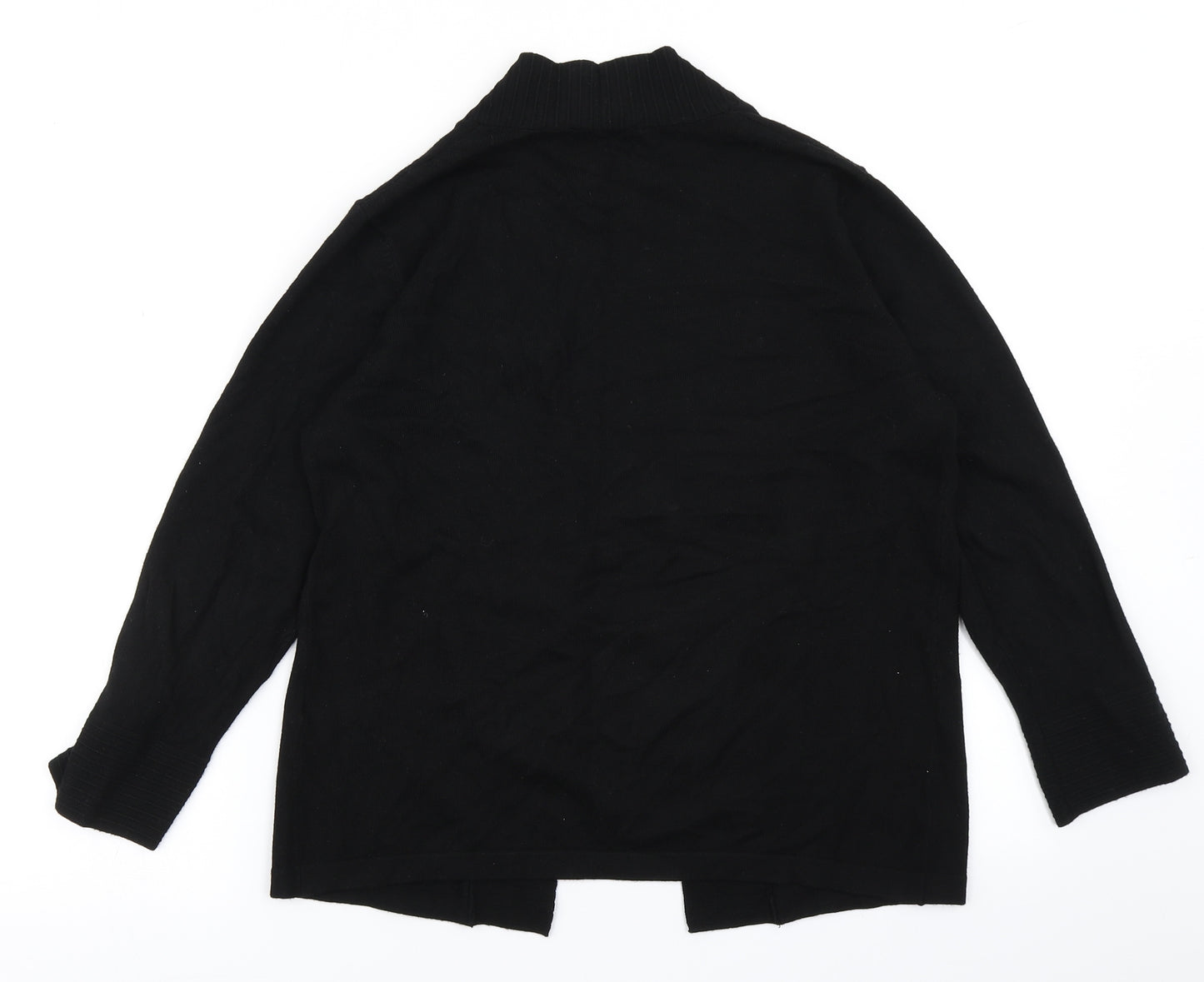Klass Womens Black  Knit Cardigan Jumper Size M