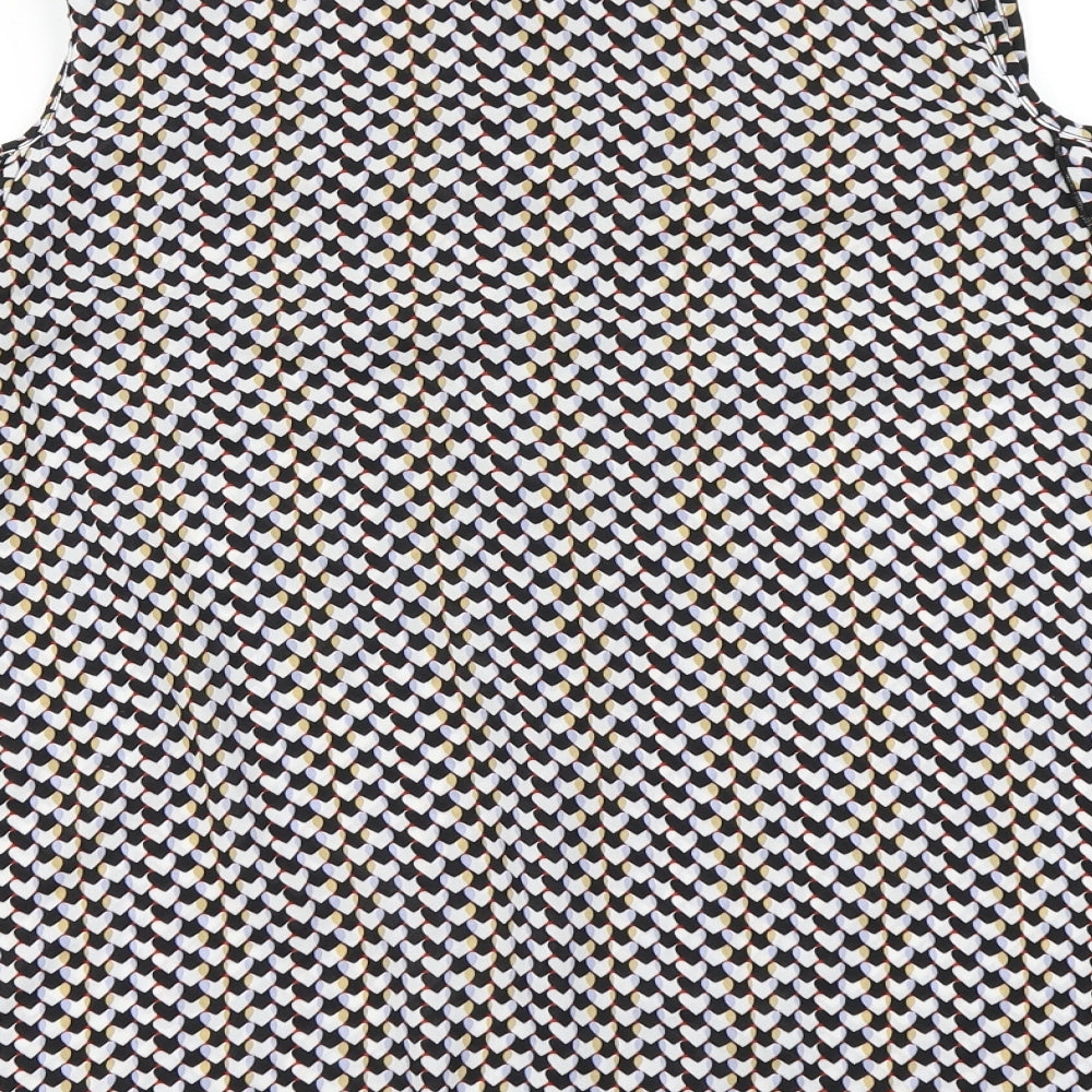 Atmosphere Womens Black Polka Dot  Basic Blouse Size 14  - Cold Shoulder