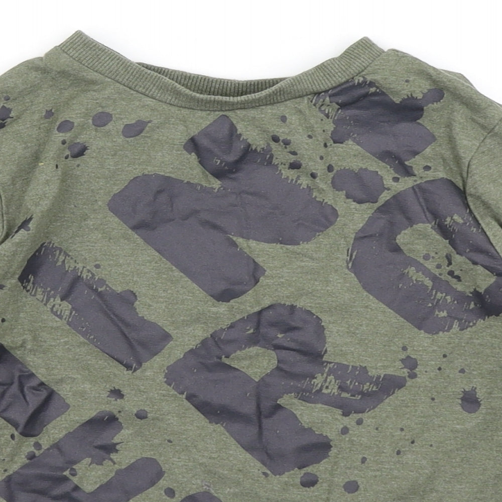 F&F Boys Green   Basic T-Shirt Size 5-6 Years