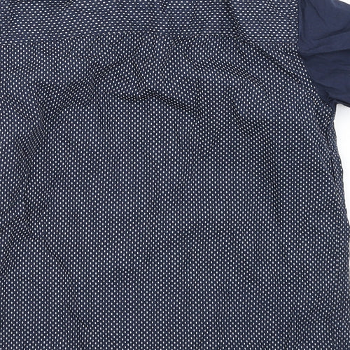 Rebel Boys Blue Polka Dot  Basic Button-Up Size 6-7 Years