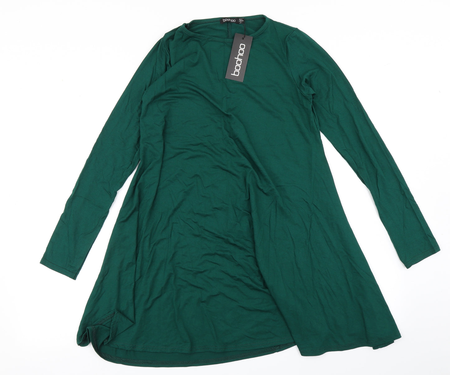 Boohoo Womens Green   Fit & Flare  Size 10